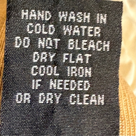 90s Tan Silk Blend Ribbed Mock Sweater Rhinestone zipper Women’s M Y2K Old Money - Picture 8 of 9